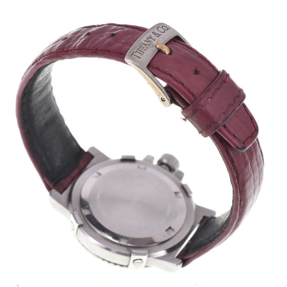 TIFFANY&Co. Diver watch L0710 wine-red Dial Quartz Ladies
 Watch D#145761