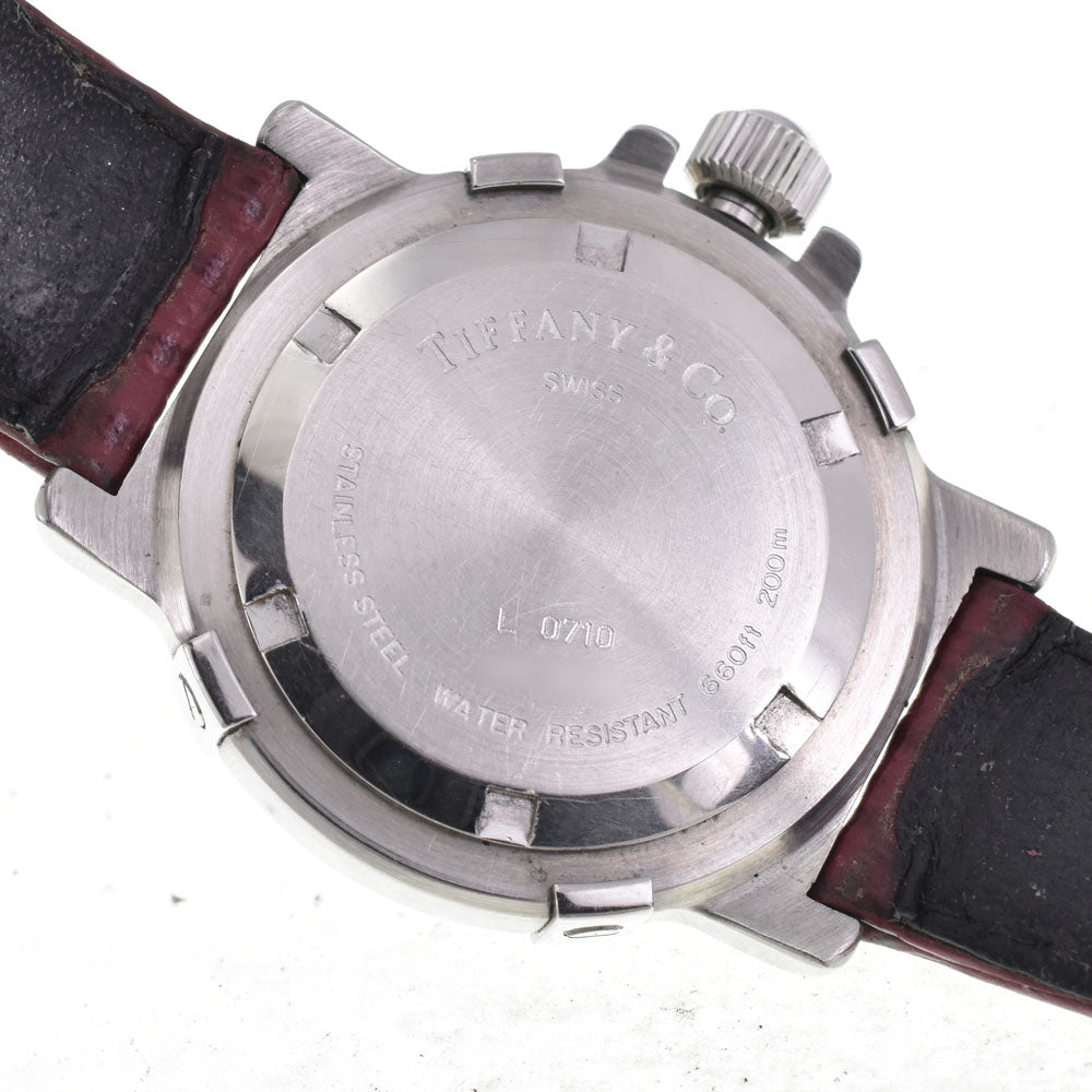 TIFFANY&Co. Diver watch L0710 wine-red Dial Quartz Ladies
 Watch D#145761