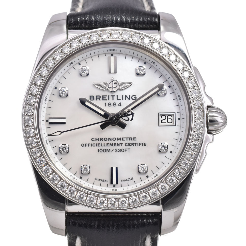 with paper BREITLING Galactic 36 A7433053/A780 Diamond Bezel White shell Dial Quartz Ladies
 Watch N#145767