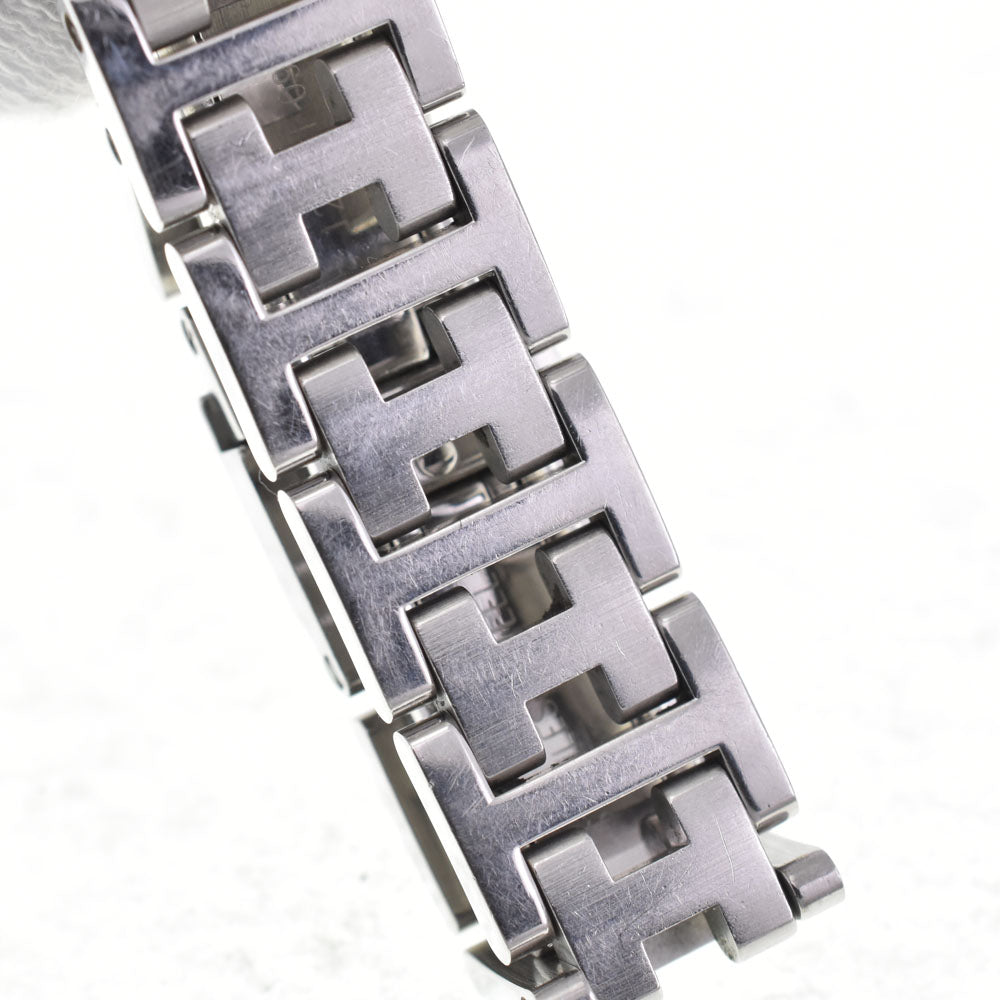 HERMES Clipper CL4.210 D buckle white Dial Quartz Ladies
 Watch N#145777