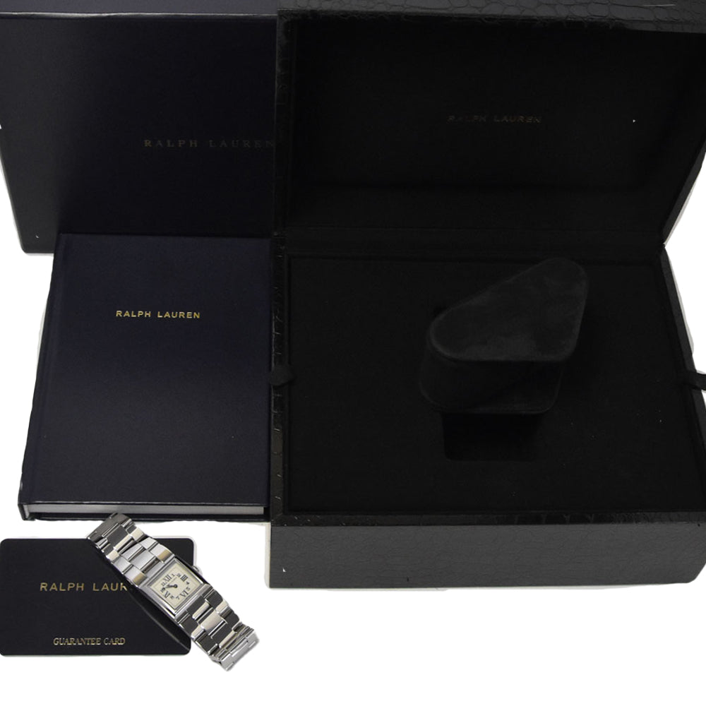 with paper RALPH LAUREN 867 Petite Slim Classic RLR0170000 white Dial Quartz Men's
 Watch M#145788
