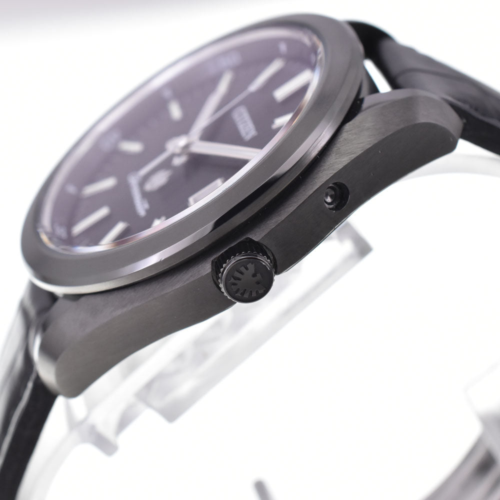 with paper CITIZEN The citizen AQ4054-01E Eco Drive black Dial Solar Men's
 Watch M#145792