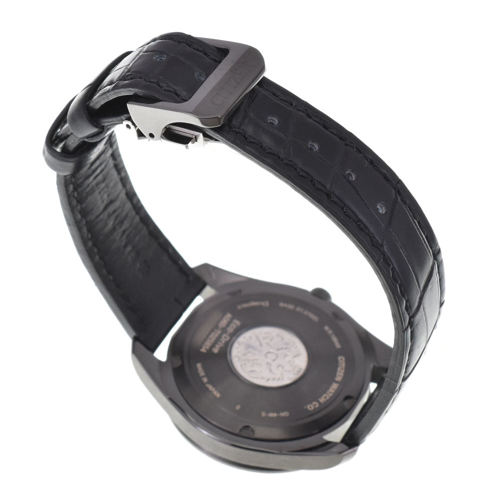 with paper CITIZEN The citizen AQ4054-01E Eco Drive black Dial Solar Men's
 Watch M#145792