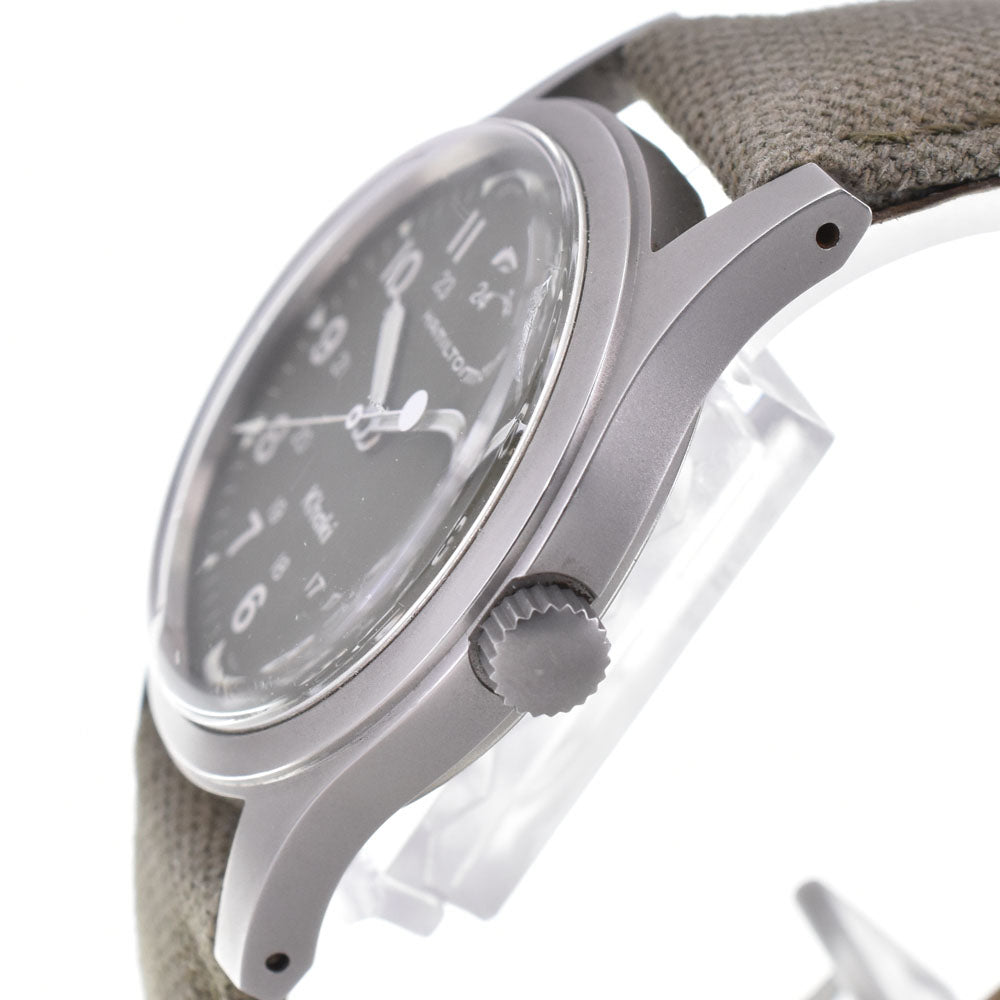 HAMILTON khaki 9415A olive Dial Hand Winding Boy's
 Watch N#145801