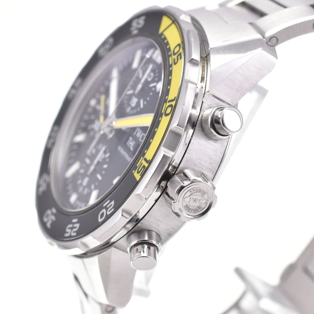 with paper IWC SCHAFFHAUSEN Aqua timer IW376711 Chronograph black Dial Automatic Men's
 Watch E#145809