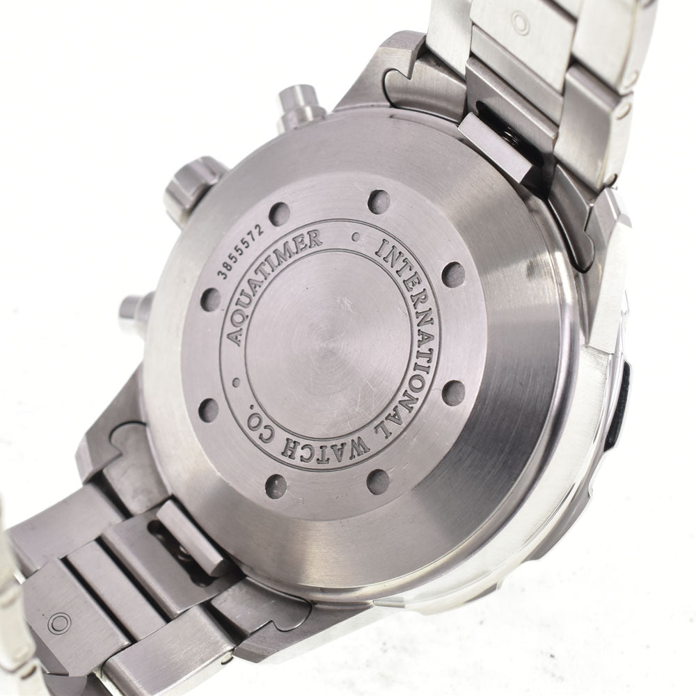 with paper IWC SCHAFFHAUSEN Aqua timer IW376711 Chronograph black Dial Automatic Men's
 Watch E#145809