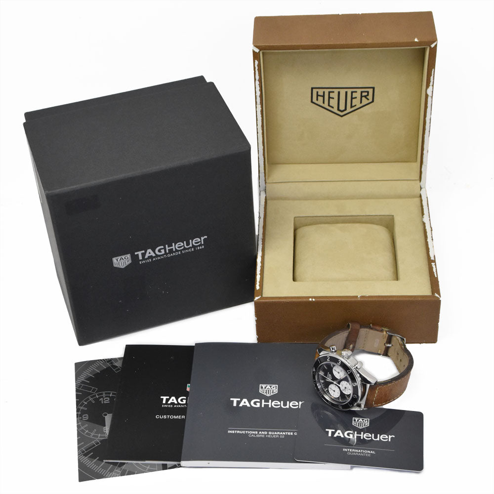 with paper TAG HEUER Otavia Heritage CBE2110.FC8226 Caliber Heuer 02 black Dial Automatic Men's
 Watch N#145811