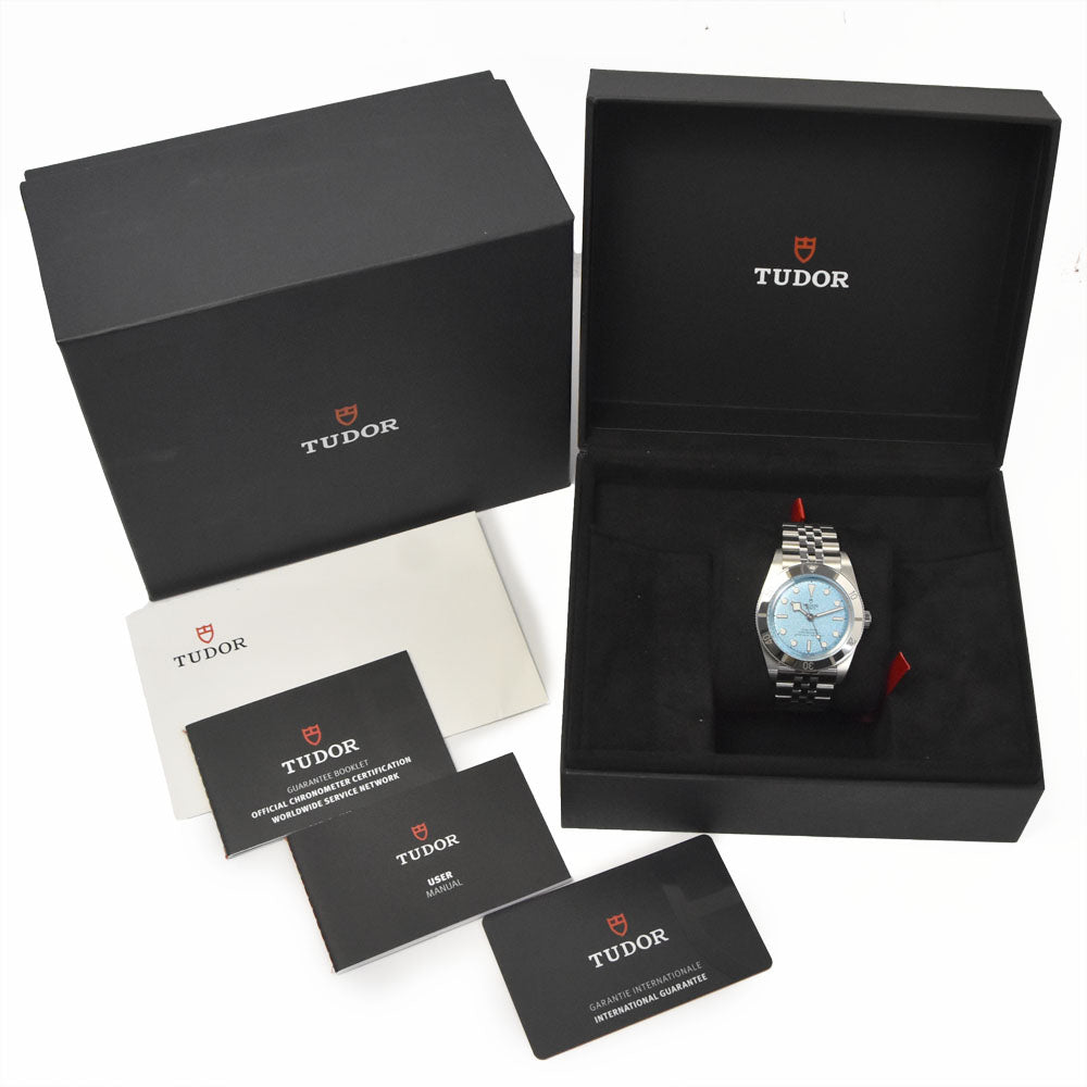with paper TUDOR Black Bay 54 M79000-0001 200M Lagoon blue Dial Automatic Men's
 Watch M#145816