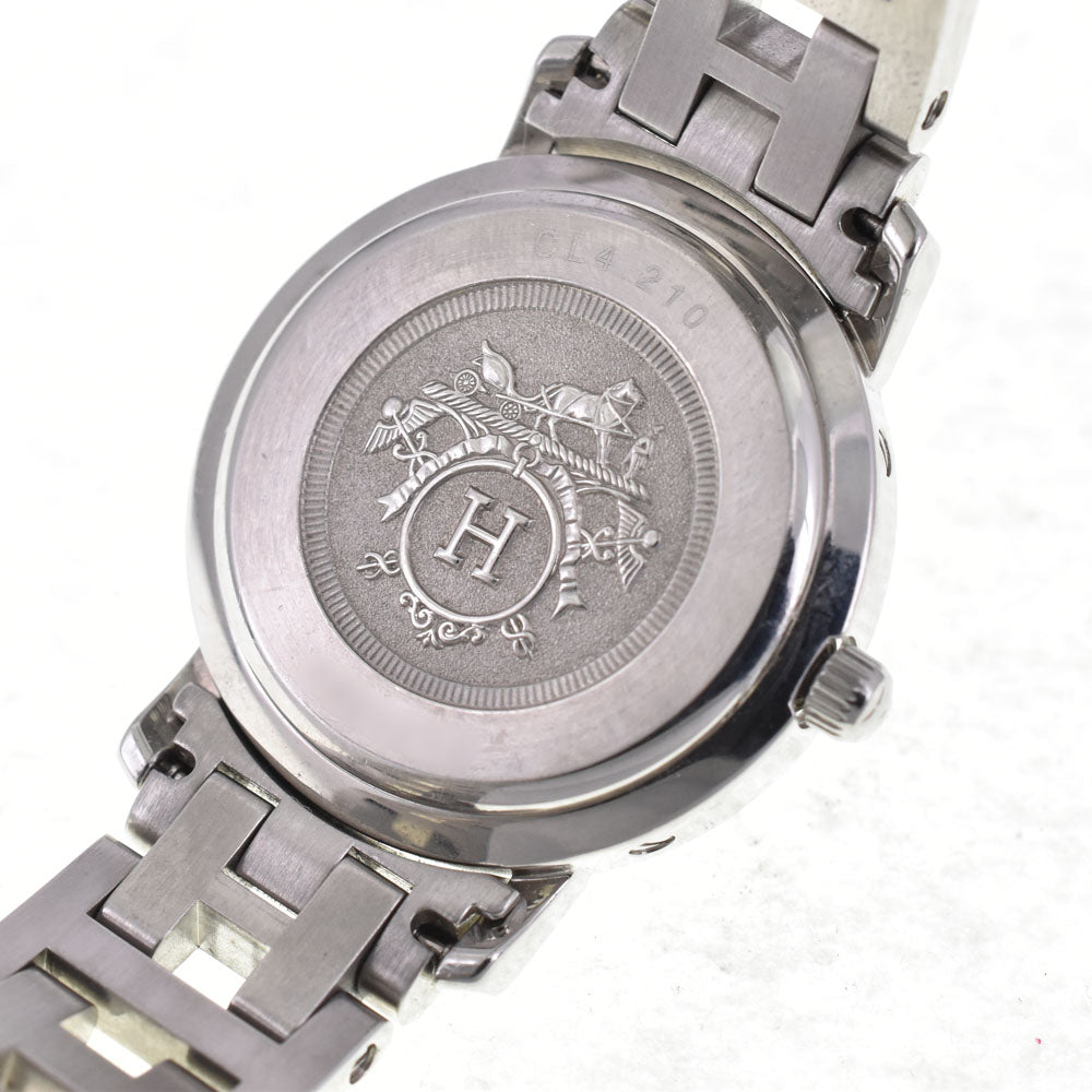 HERMES Clipper CL4.210 D buckle white Dial Quartz Ladies
 Watch O#145817