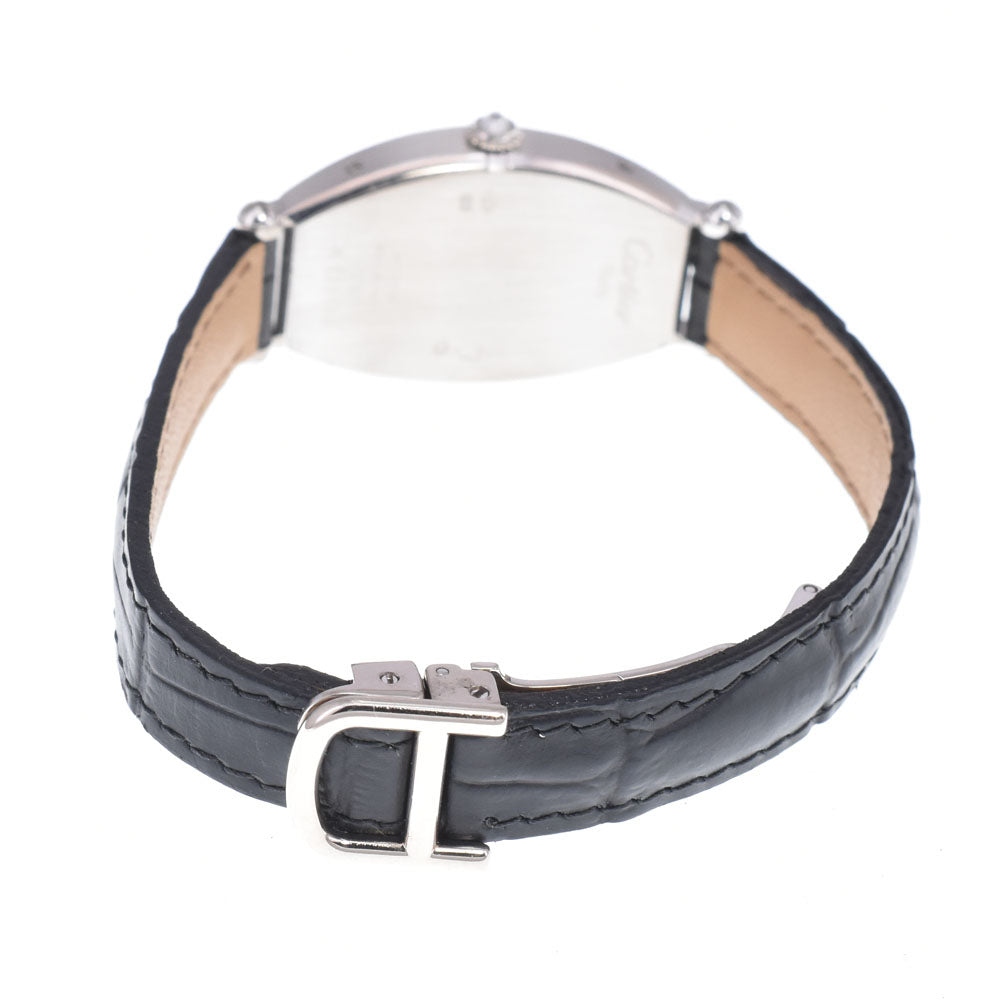 CARTIER Cartier Tonneau SM WA502551 Diamond Bezel Silver Dial Hand Winding Ladies
 Watch Z#145830