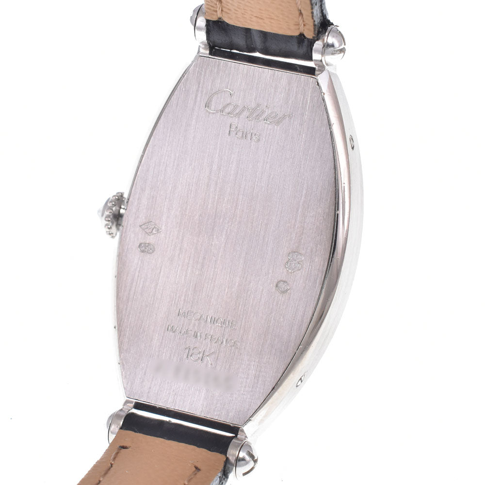 CARTIER Cartier Tonneau SM WA502551 Diamond Bezel Silver Dial Hand Winding Ladies
 Watch Z#145830