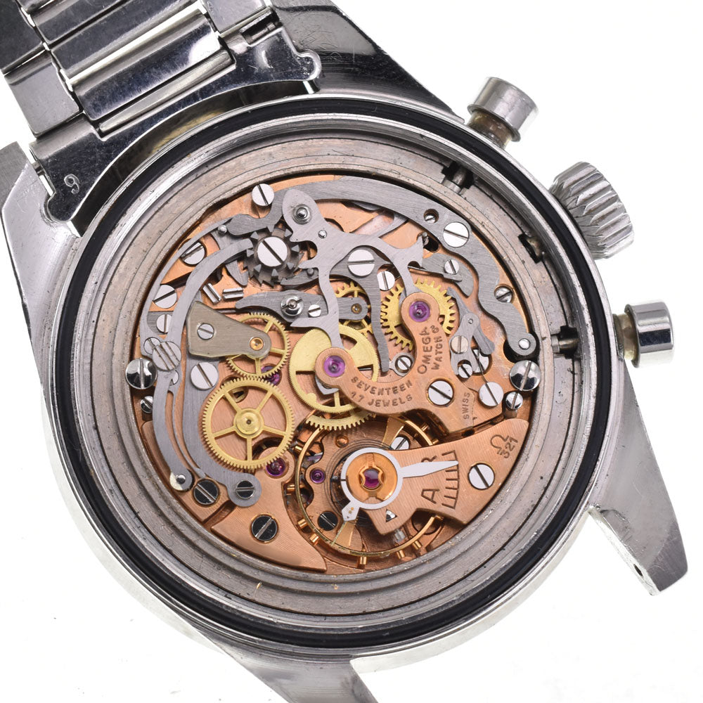 OMEGA Speedmaster ST105.003.65 vintage Cal.321 Caterpillar Bracelet black Dial Hand Winding Men's
 Watch Z#145837
