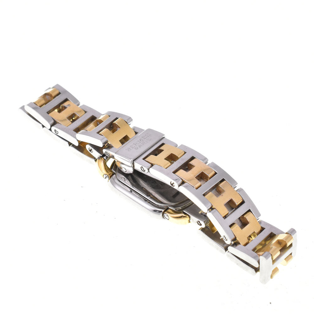 HERMES Rally RA1.240 D buckle white Dial Quartz Ladies
 Watch N#145848