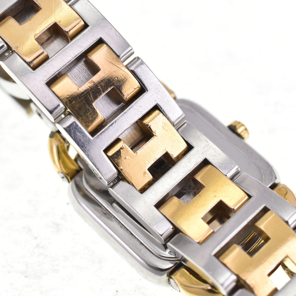 HERMES Rally RA1.240 D buckle white Dial Quartz Ladies
 Watch N#145848