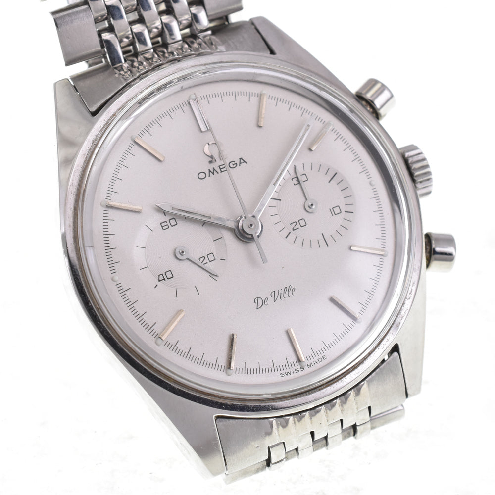OMEGA De Ville 145.017 vintage Chronograph Cal.860 Silver Dial Hand Winding Men's
 Watch Z#145849