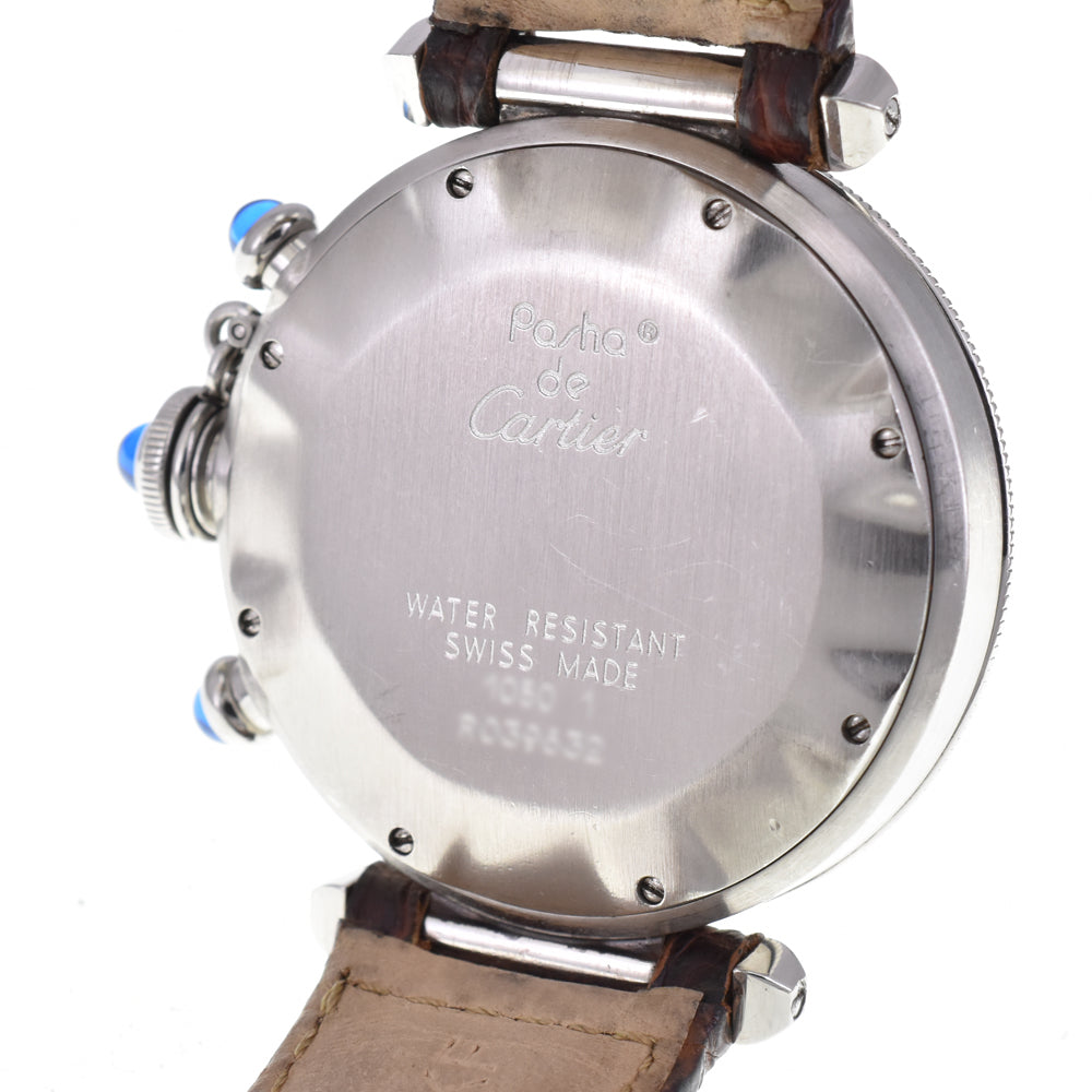 CARTIER Pasha W3100355 Chronograph Date beige Dial Quartz Men's
 Watch P#145853
