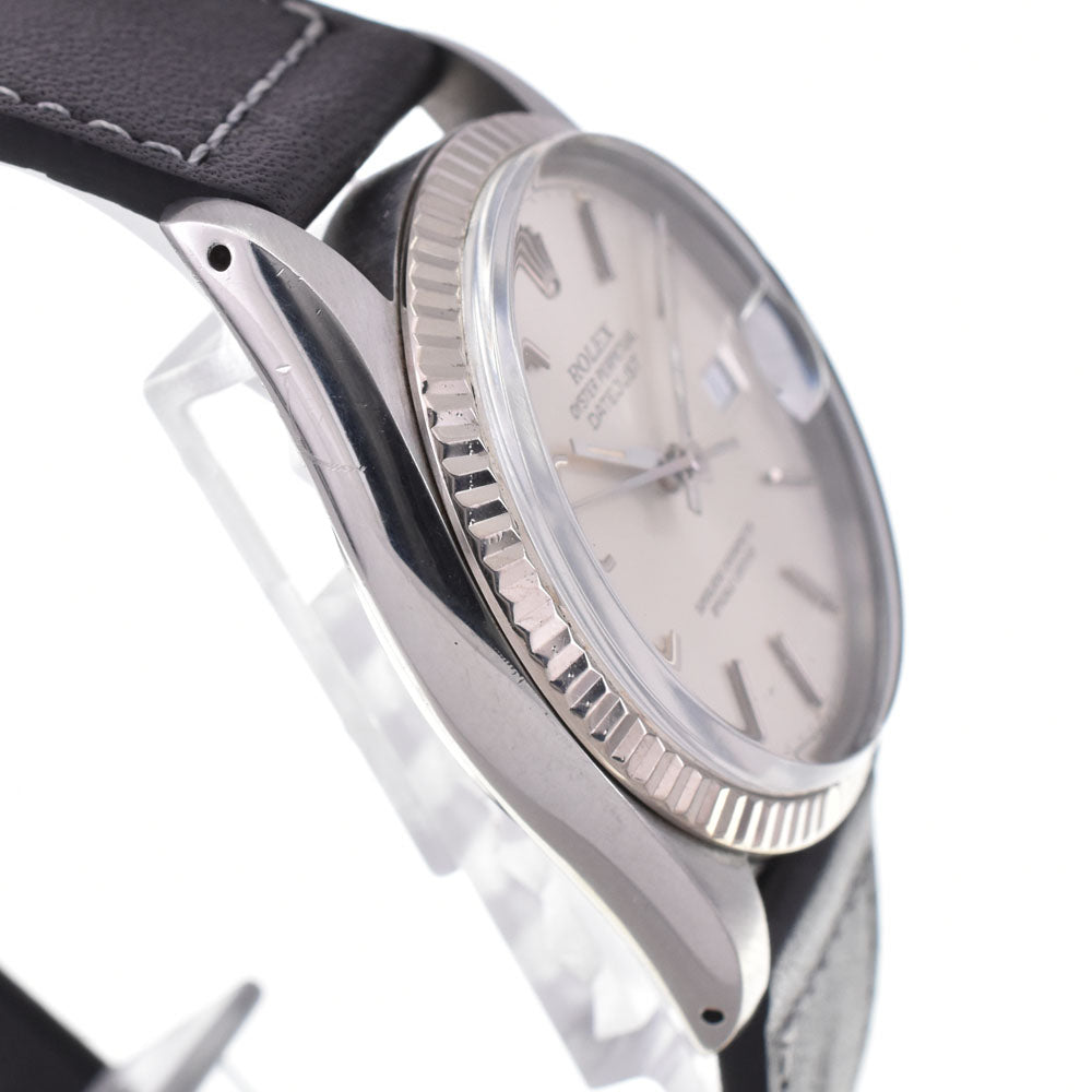ROLEX Oyster Perpetual DATEJUST 16014 vintage WG bezel Cal.3035 Silver Dial Automatic Men's
 Watch M#145856