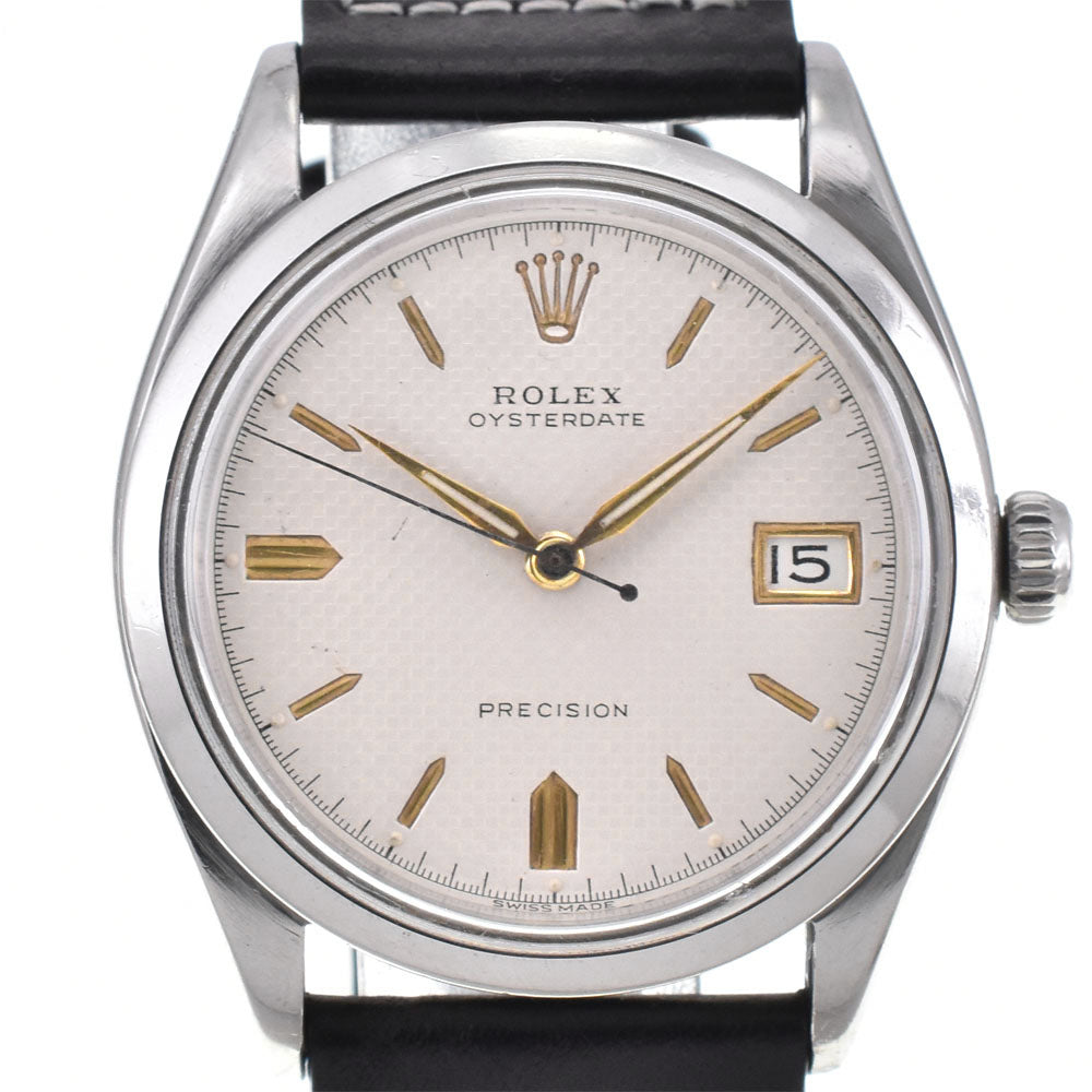ROLEX Oyster Date 6294 vintage Cal.740 Silver Dial Hand Winding Men's
 Watch M#145858