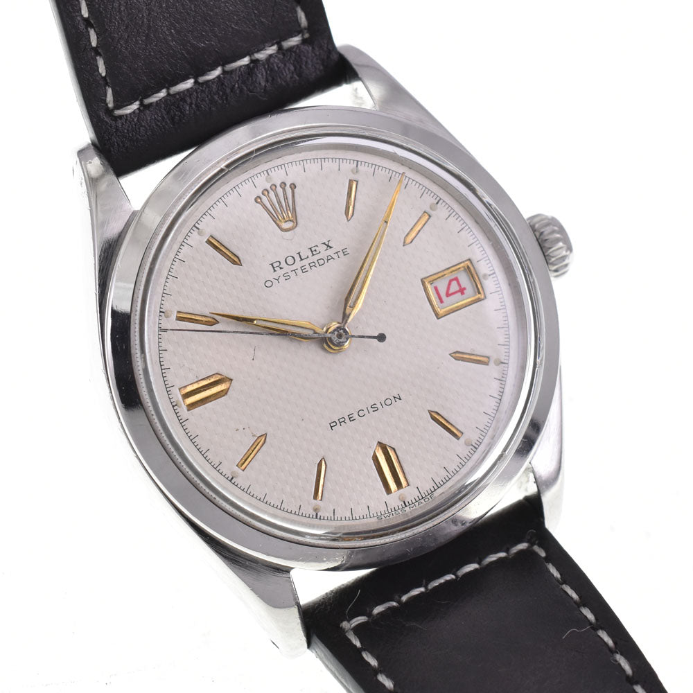 ROLEX Oyster Date 6294 vintage Cal.740 Silver Dial Hand Winding Men's
 Watch M#145858