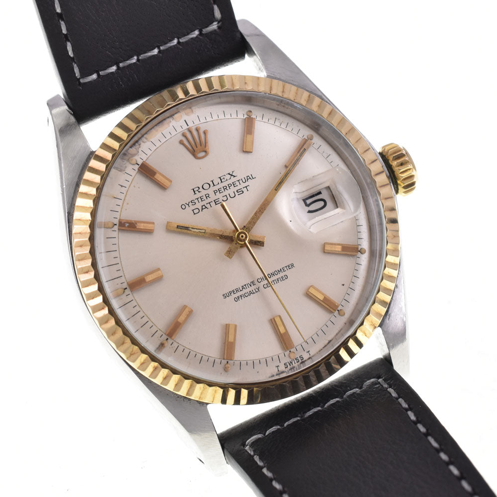 ROLEX DATEJUST 1601 vintage Cal.1570 Silver Dial Automatic Men's
 Watch M#145859