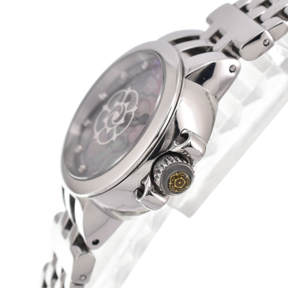 TUDOR claire de rose 35100 Date 10P diamond Black shell Dial Automatic Ladies
 Watch O#145919