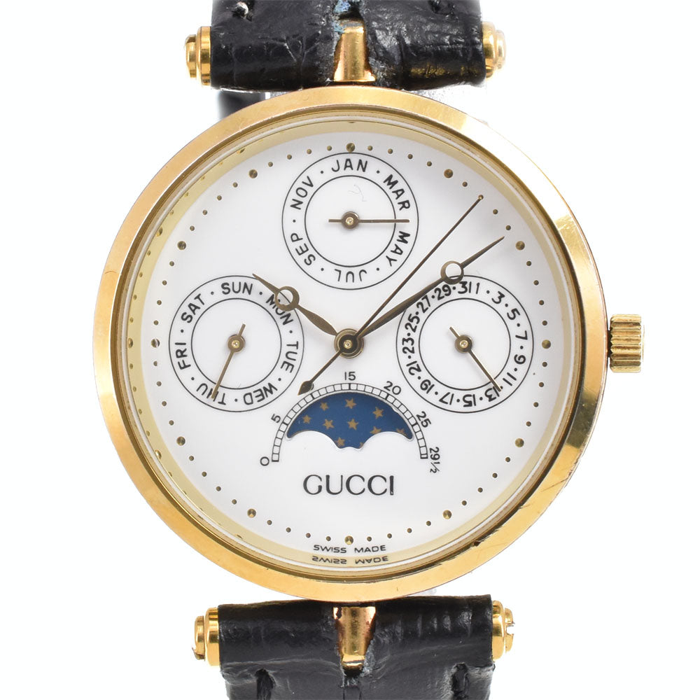 GUCCI Moon phase Triple calendar white Dial Quartz Unisex
 Watch P#145932