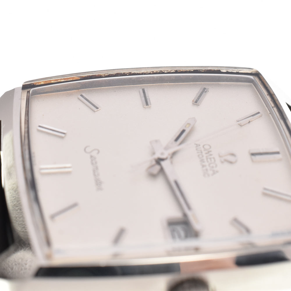 OMEGA Seamaster Square vintage Date Silver Dial Automatic Men's
 Watch A#145938
