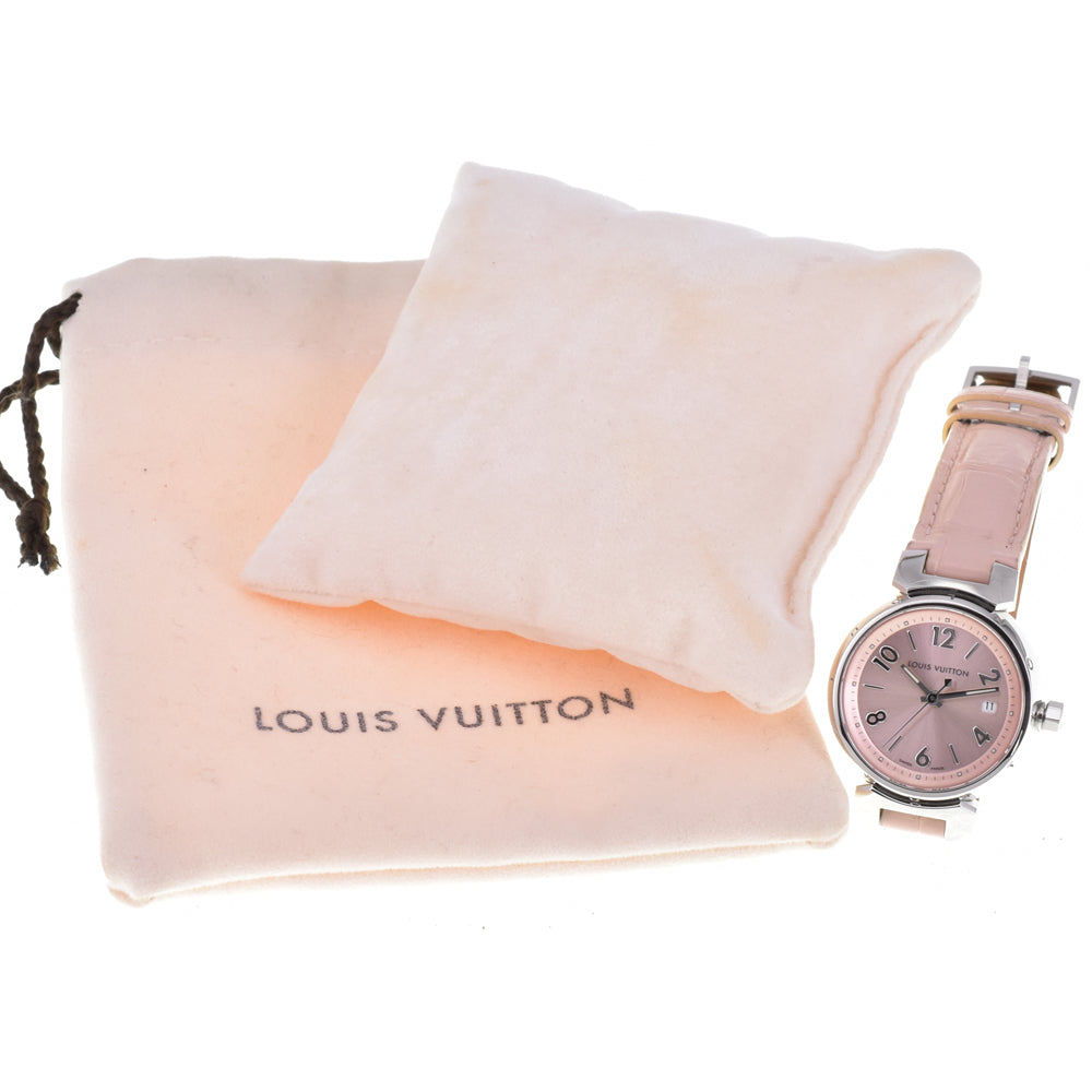 LOUIS VUITTON Tambour Q121X pink Dial Quartz Ladies
 Watch P#145947