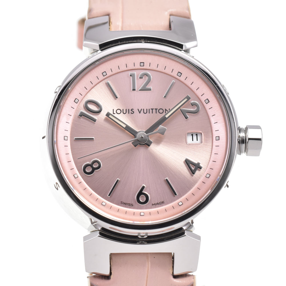 LOUIS VUITTON Tambour Q121X pink Dial Quartz Ladies
 Watch P#145947