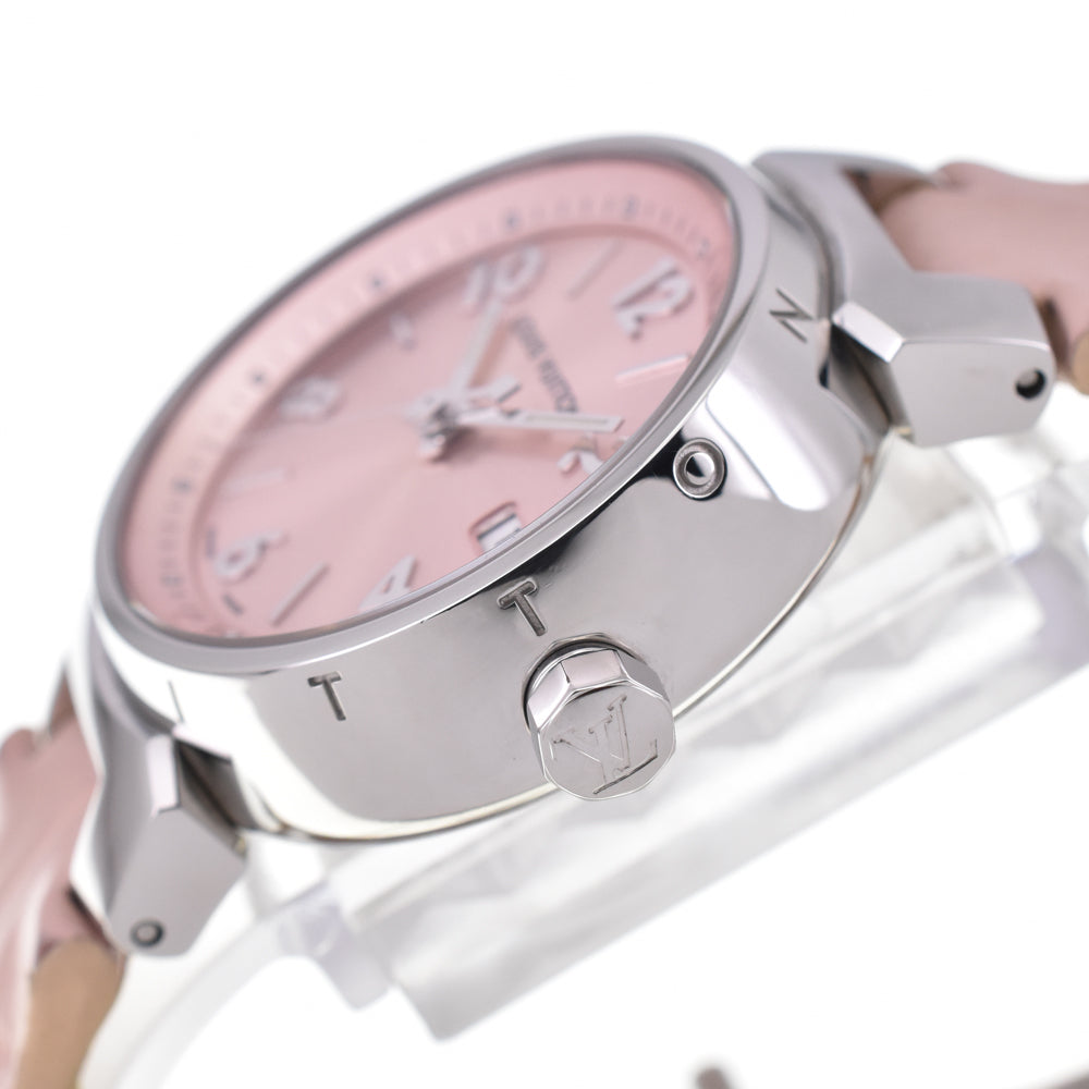 LOUIS VUITTON Tambour Q121X pink Dial Quartz Ladies
 Watch P#145947