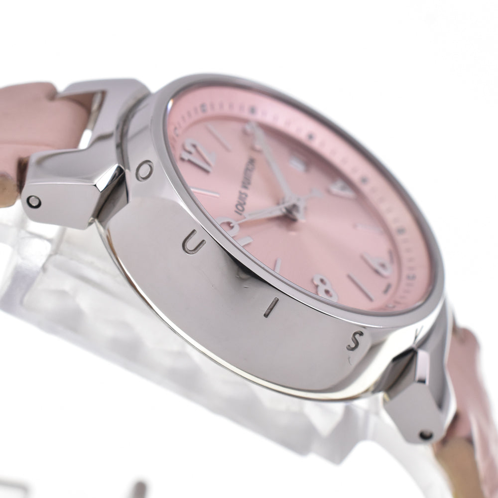 LOUIS VUITTON Tambour Q121X pink Dial Quartz Ladies
 Watch P#145947