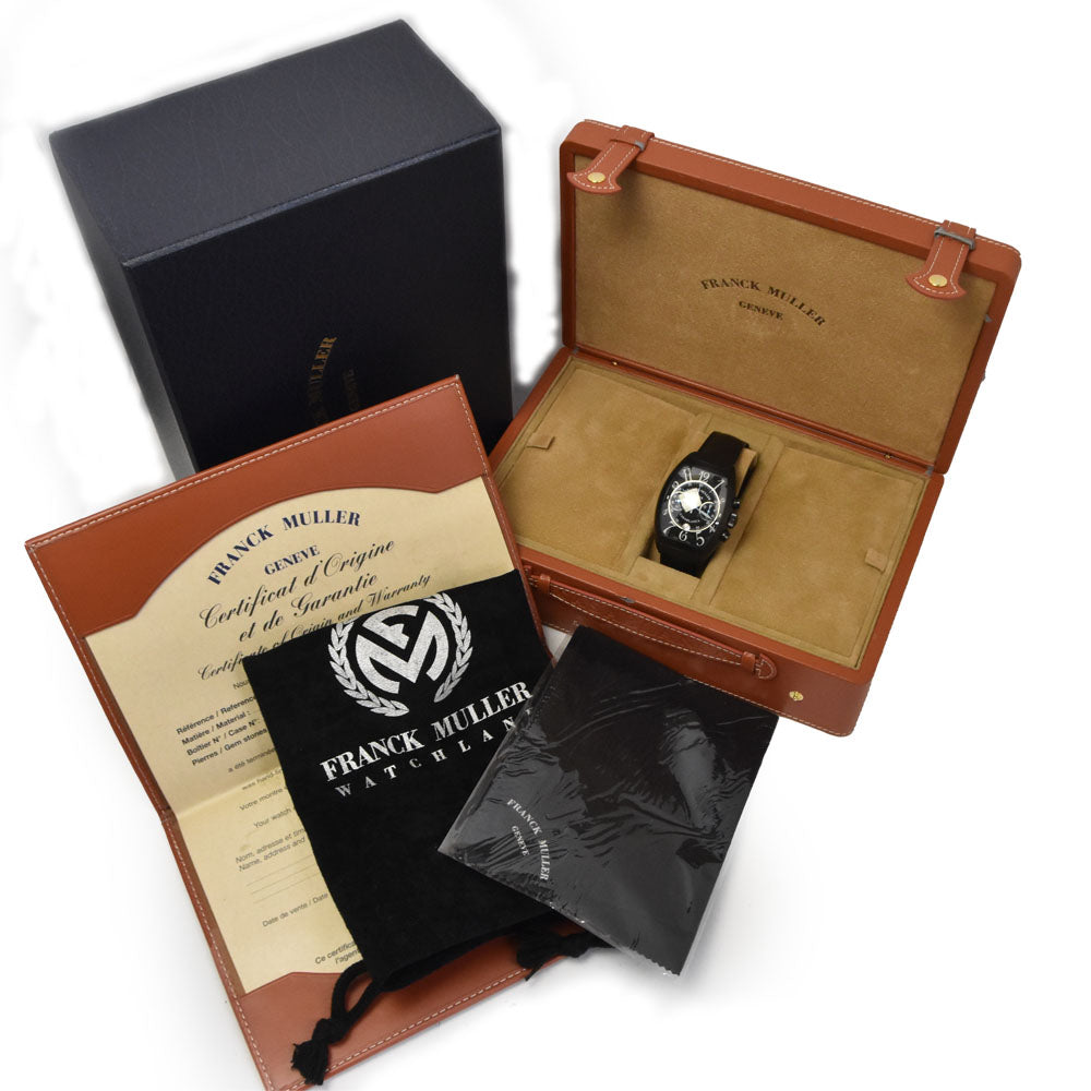 with paper FRANCK MULLER Casablanca Noir 8885C CC DT NR Chronograph Date black Dial Automatic Men's
 Watch O#145949