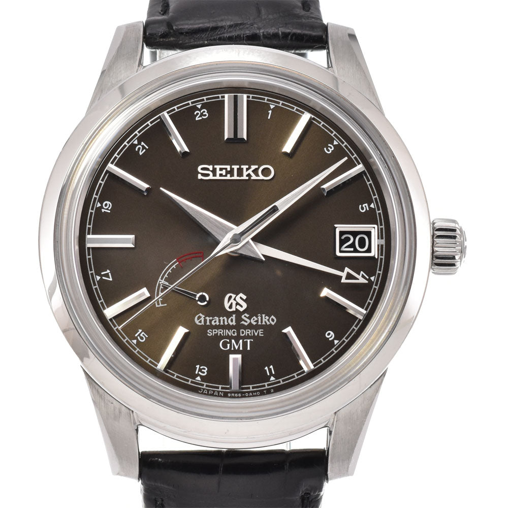 SEIKO Grand Seiko SBGE027/9R66-0AL0 GMT Brown Dial Spring drive Men's
 Watch P#145955