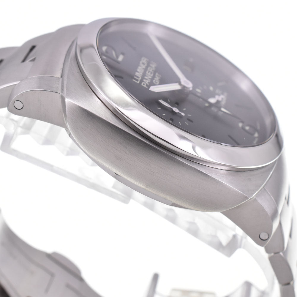 with paper PANERAI Luminor 1950 PAM00347 GMT black Dial Automatic Men's
 Watch P#145956