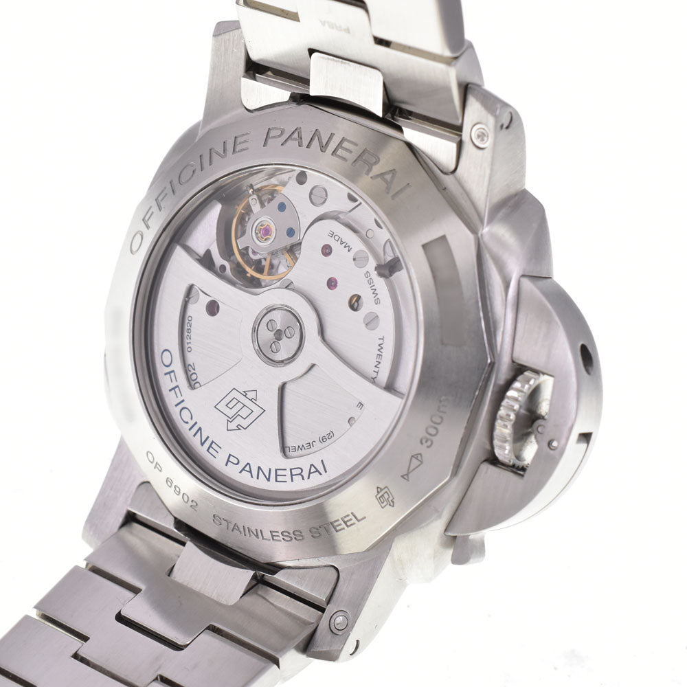 with paper PANERAI Luminor 1950 PAM00347 GMT black Dial Automatic Men's
 Watch P#145956