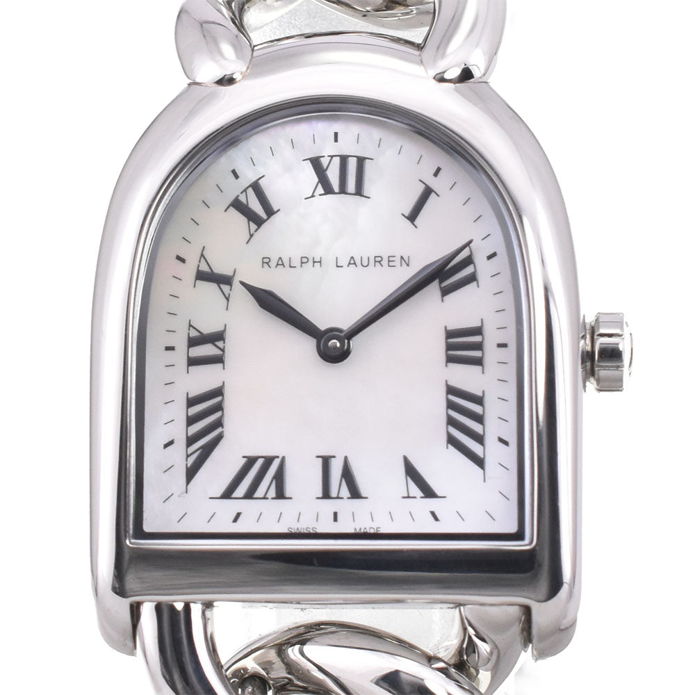 RALPH LAUREN Stirrup Petit Link K00400 White shell Dial Quartz Ladies
 Watch R#145969