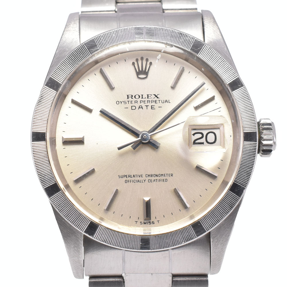 ROLEX Oyster perpetual date 1501 vintage Cal.1570 Silver Dial Automatic Men's
 Watch A#145982