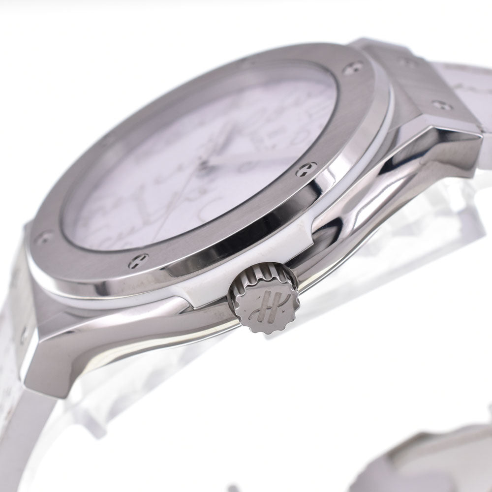 with paper HUBLOT Classic Fusion Berluti Scritto Flat Bianco 511.NE.050W.VR.JBER19 Berluti collaboration, limited to 100 pieces in Japan white Dial Automatic Men's
 Watch O#145991