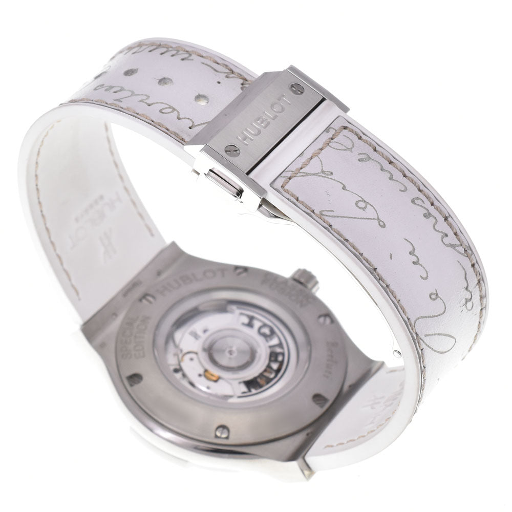 with paper HUBLOT Classic Fusion Berluti Scritto Flat Bianco 511.NE.050W.VR.JBER19 Berluti collaboration, limited to 100 pieces in Japan white Dial Automatic Men's
 Watch O#145991