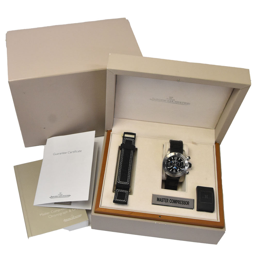 with paper JAEGER-LECOULTRE Master Compressor Diving Chronograph 160.T.25/Q186T770 Date black Dial Automatic Men's
 Watch O#145992