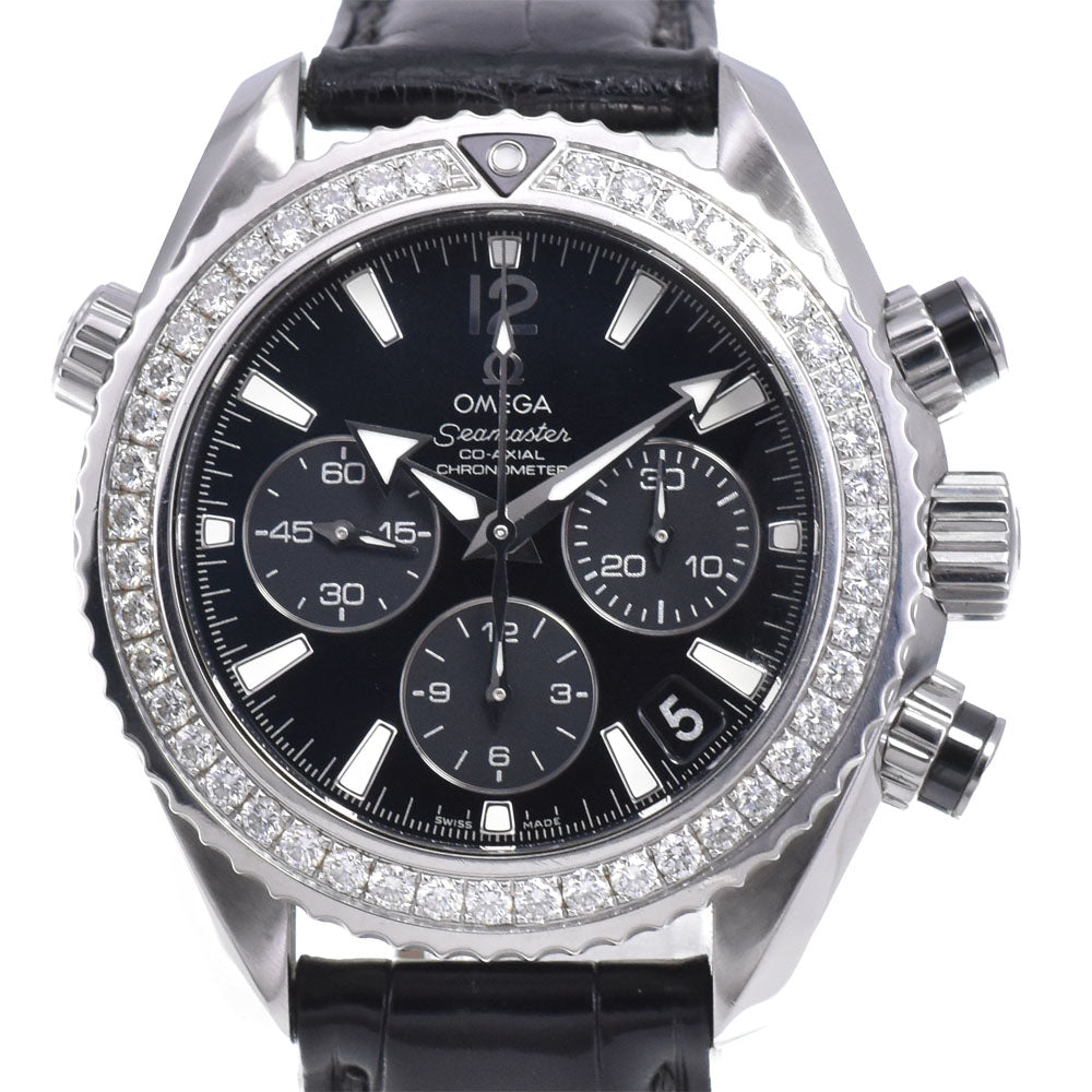 OMEGA Seamaster Planet Ocean 222.18.38.50.01.001 Diamond Bezel black Dial Automatic Ladies
 Watch Q#145995