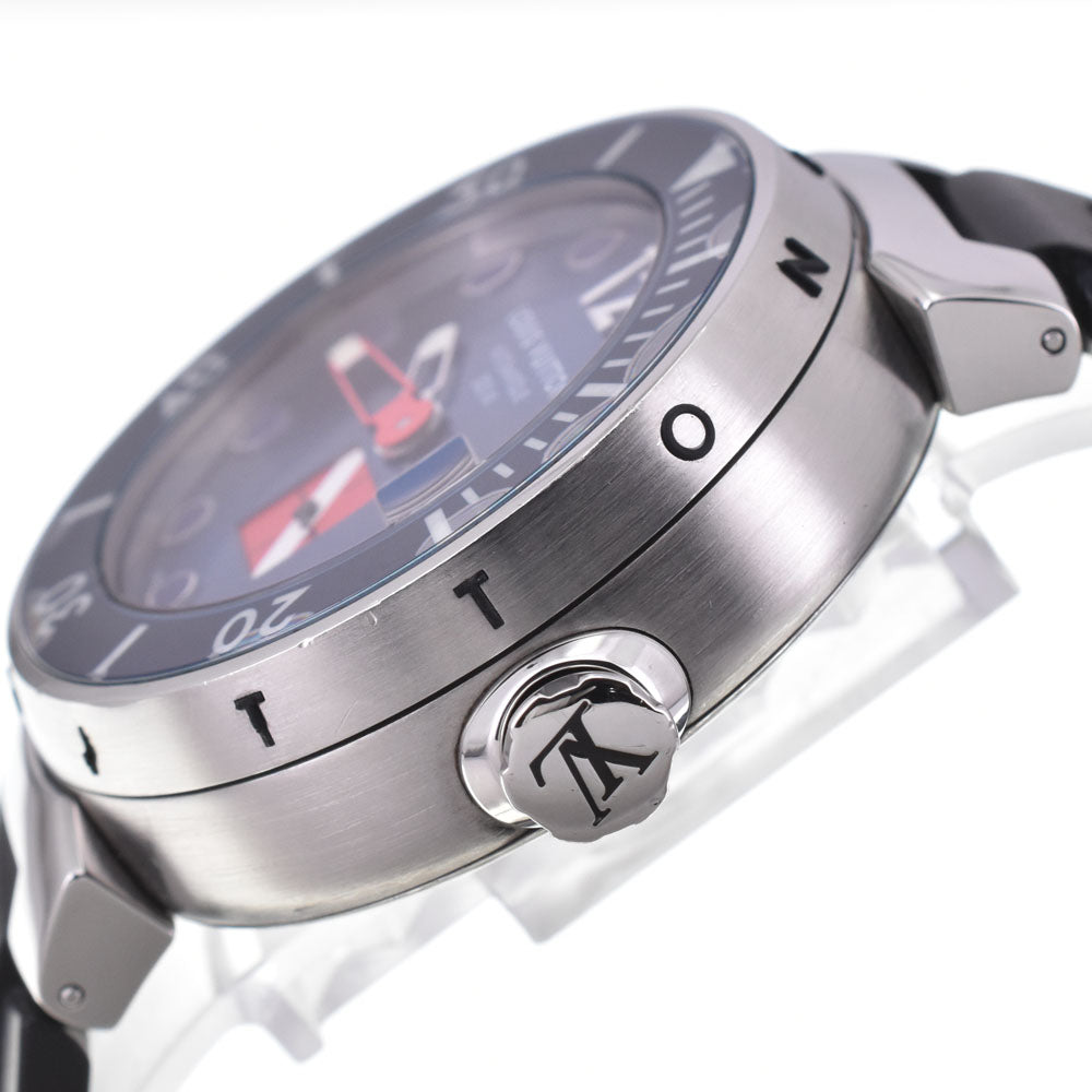 LOUIS VUITTON Tambour Diving Q103F blue Dial Automatic Men's
 Watch A#146021