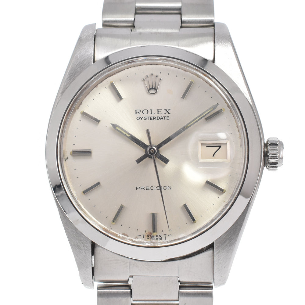 ROLEX Oyster Date Precision 6694 vintage Cal.1225 Silver Dial Hand Winding Men's
 Watch D#146033