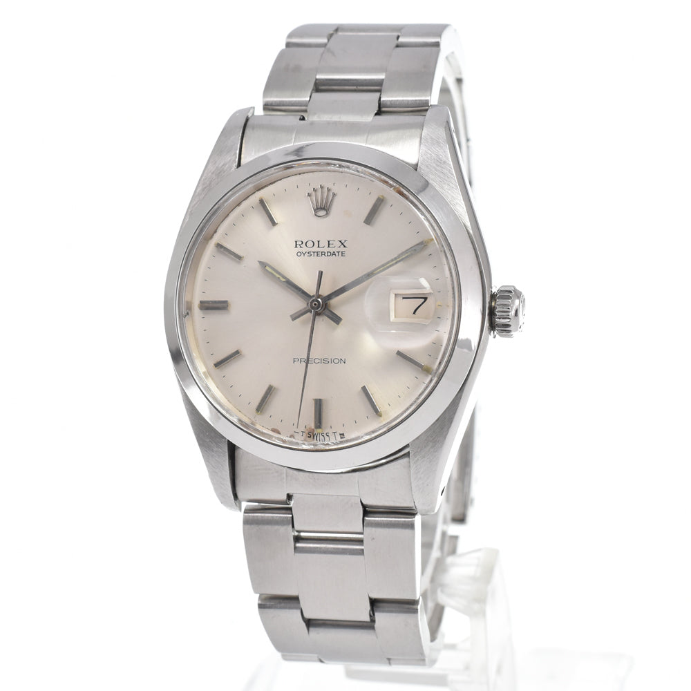ROLEX Oyster Date Precision 6694 vintage Cal.1225 Silver Dial Hand Winding Men's
 Watch D#146033