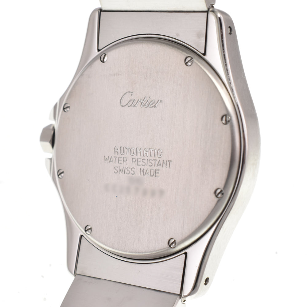 CARTIER Santo Cougar LM W20036R3 Stainless Steel/K18YG Ivory Dial Automatic Men's
 Watch C#146036