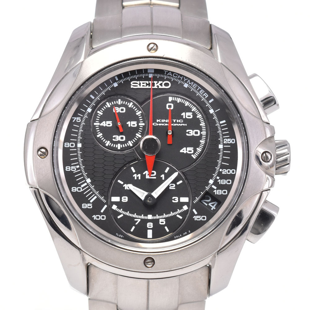 SEIKO Kinetic 7L22-0AK0 Chronograph gray Dial Auto quartz Men's
 Watch H#146042