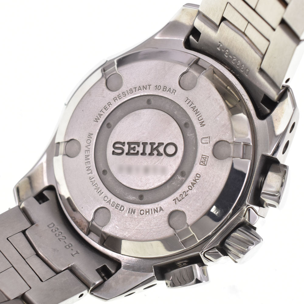 SEIKO Kinetic 7L22-0AK0 Chronograph gray Dial Auto quartz Men's
 Watch H#146042