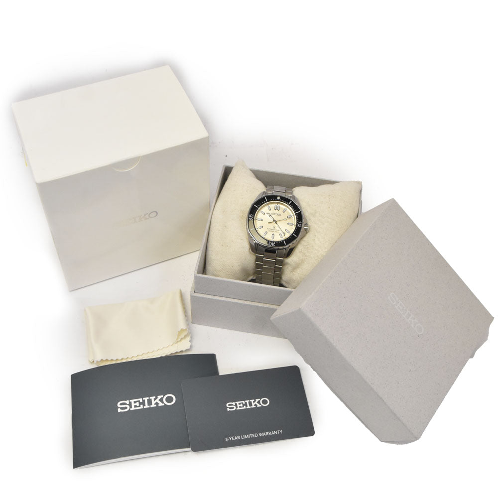 with paper SEIKO Prospex Diver Scuba 6R55-00J0/SBDC201 beige Dial Automatic Men's
 Watch Q#146048