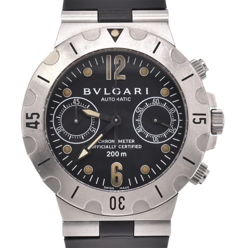 BVLGARI Diagono Scuba SC38S Chronograph black Dial Automatic Men's
 Watch R#146051