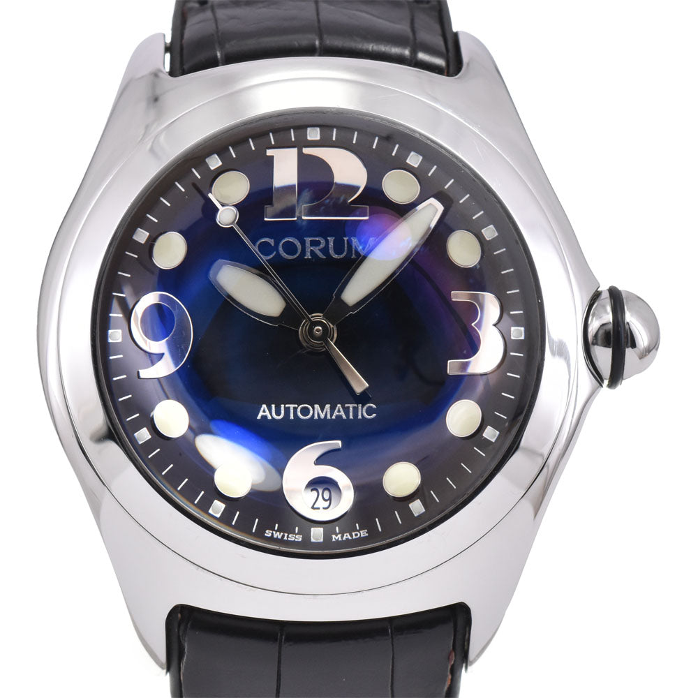 with paper CORUM bubble 82.150.20 see-through back black Dial Automatic Men's
 Watch Q#146055